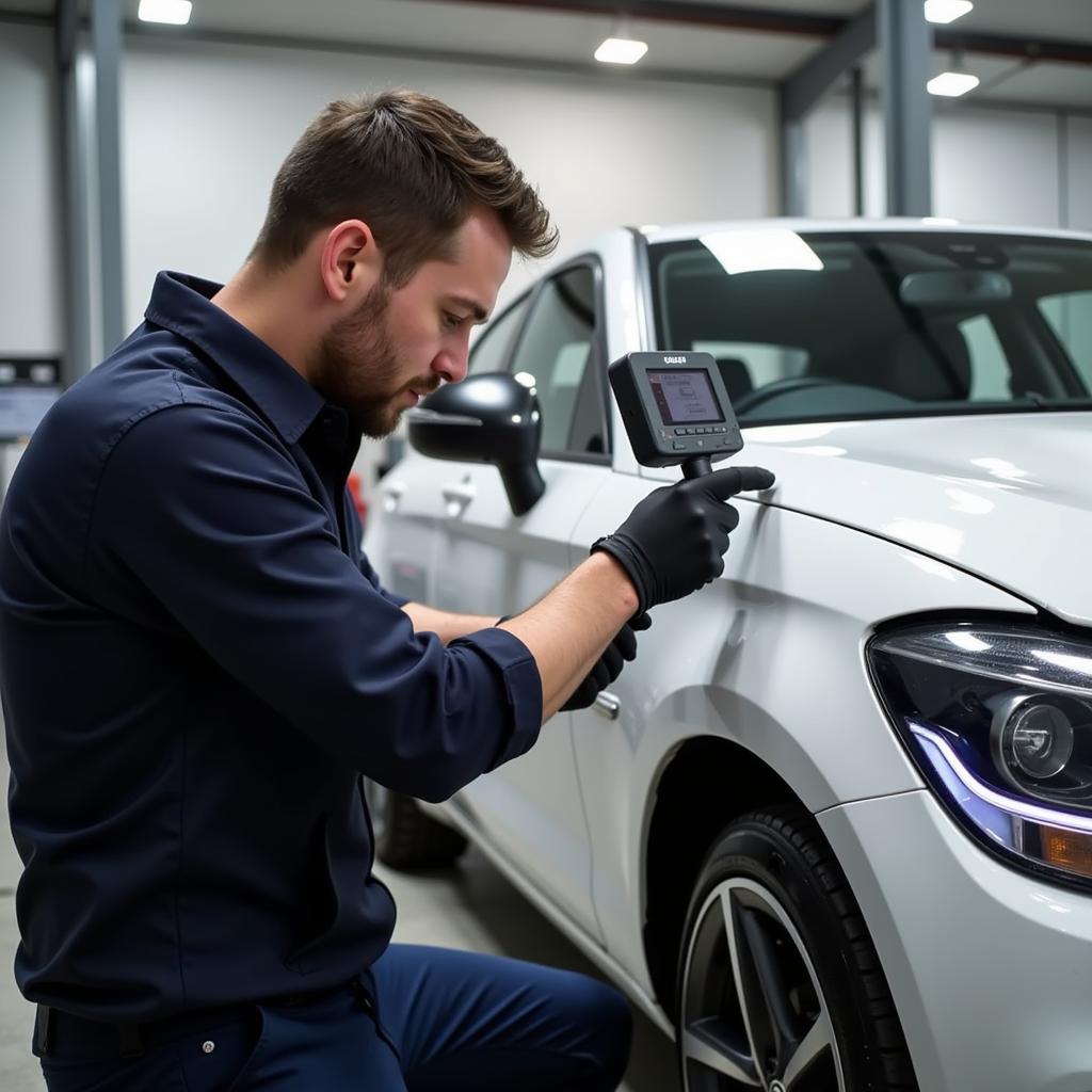 Final Inspection of Car Body Repair in Farnham