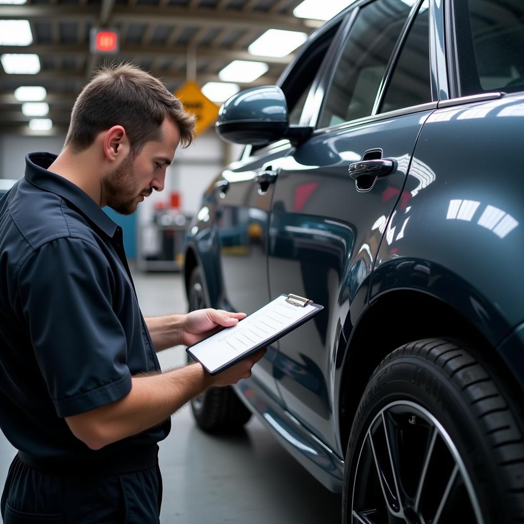 Car Body Repair Final Inspection in Harrogate