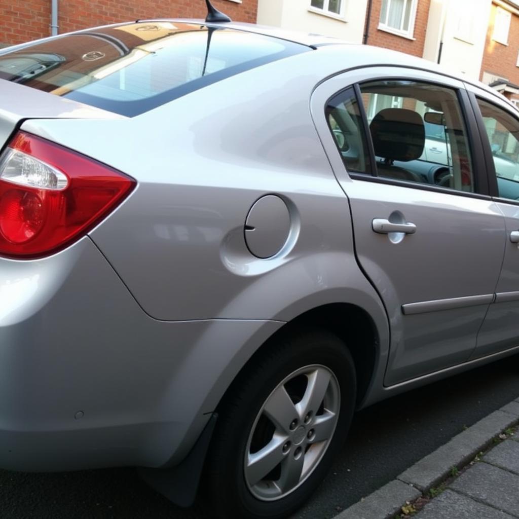 Damaged Car in Garstang