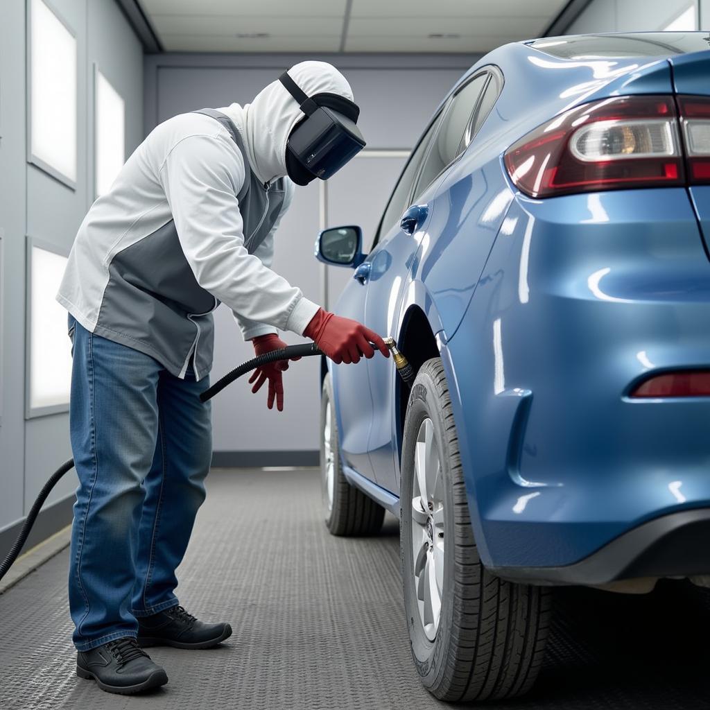 Car Painting Process in Hull Body Shop