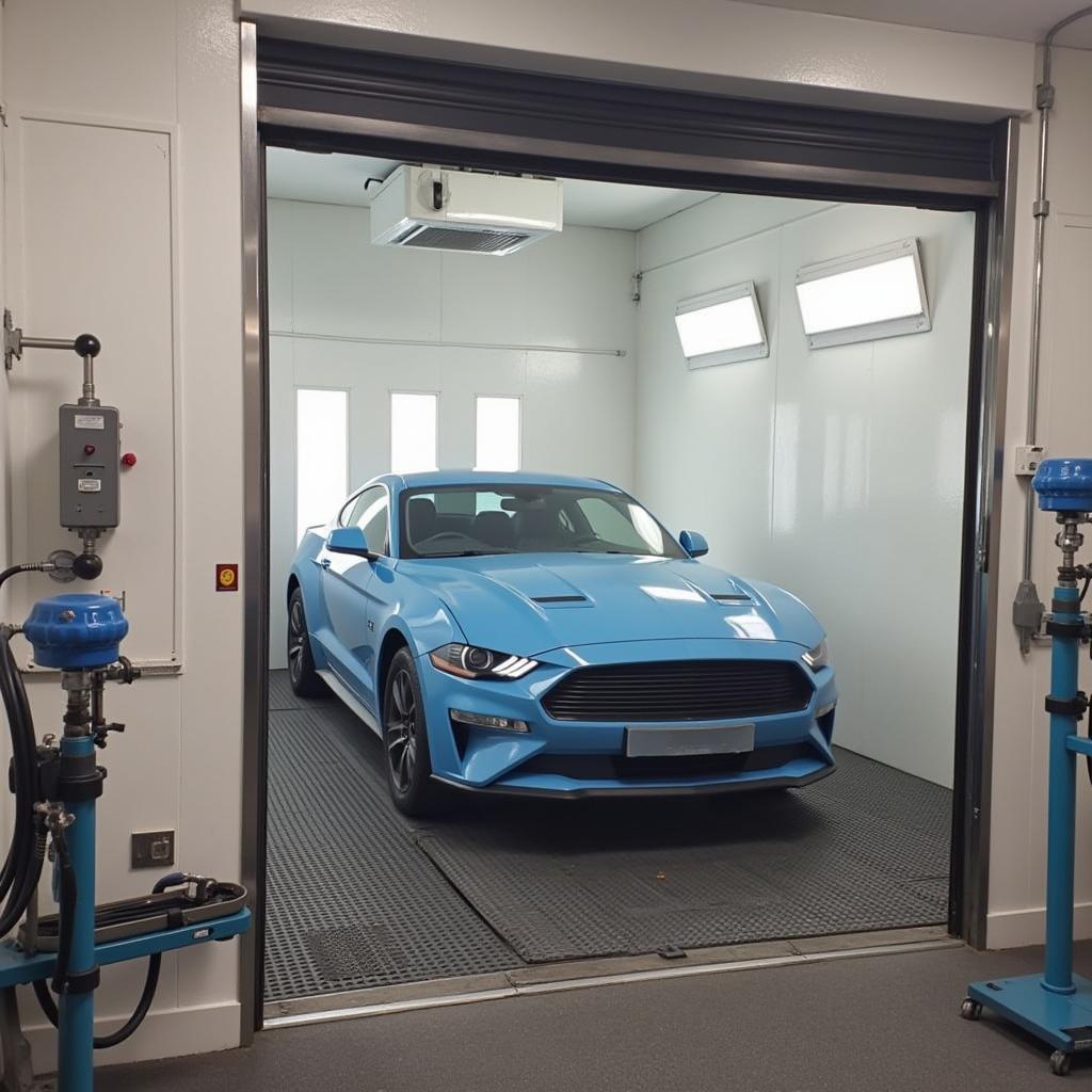 Car Painting in a Glasgow Body Shop