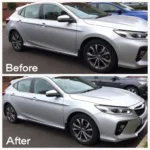 Car Body Repair Before and After in Leighton Buzzard