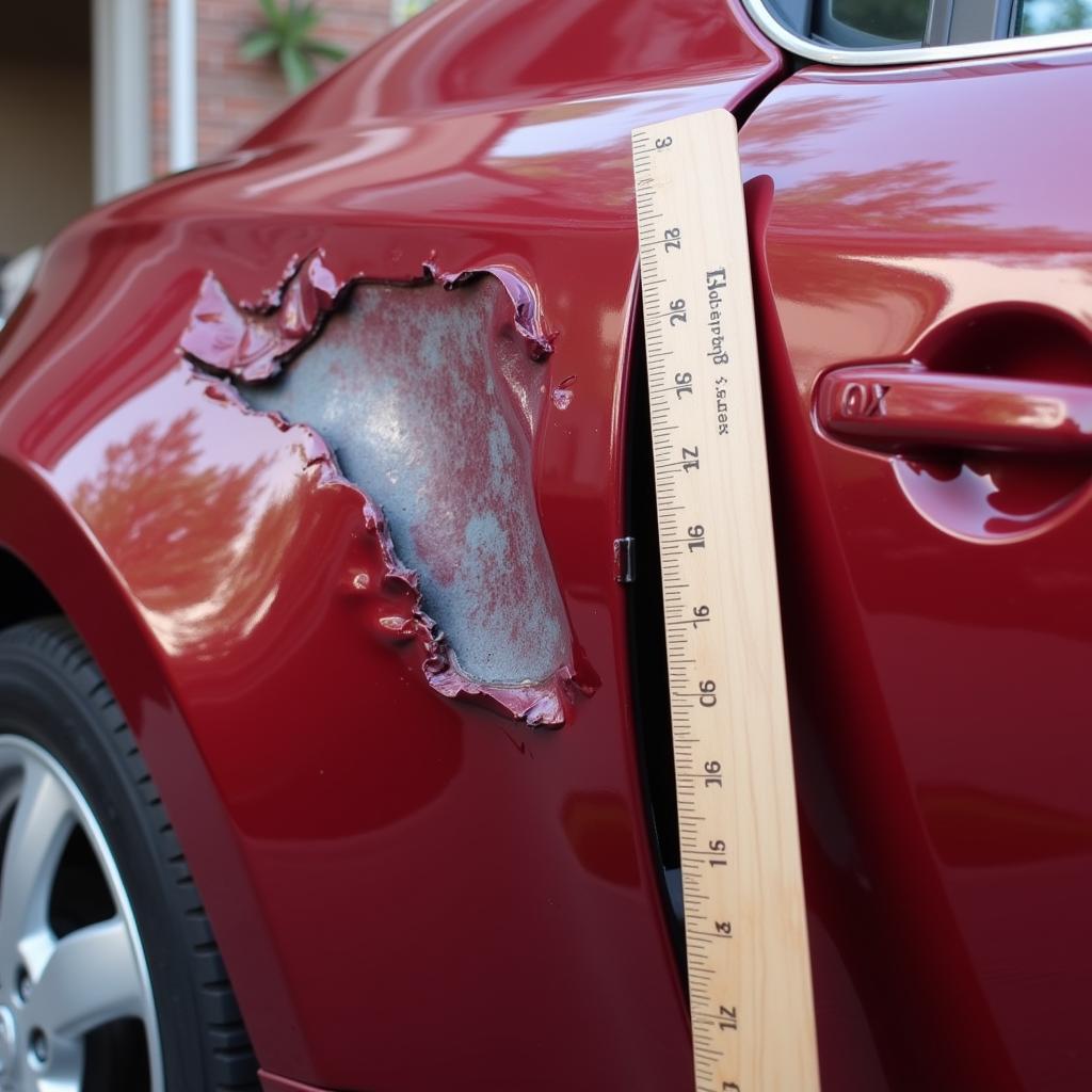 Assessing car body damage in Middleton Manchester