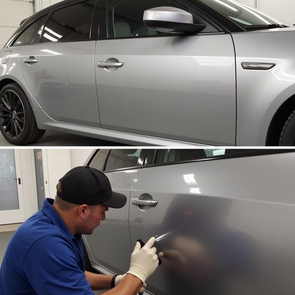 Dent Removal Process in Newtownabbey Car Body Repair Shop