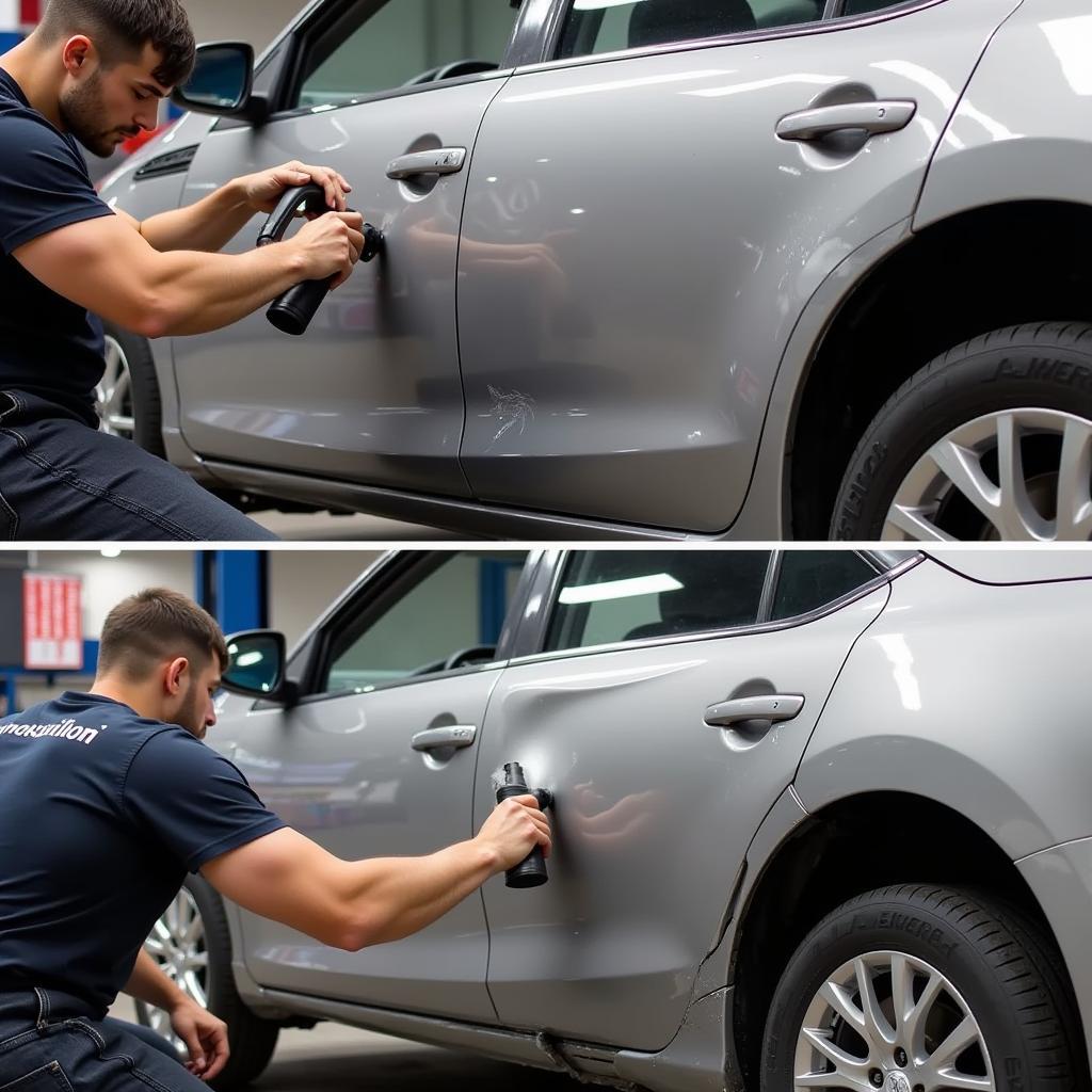 Car Body Repair Panel Beating Process