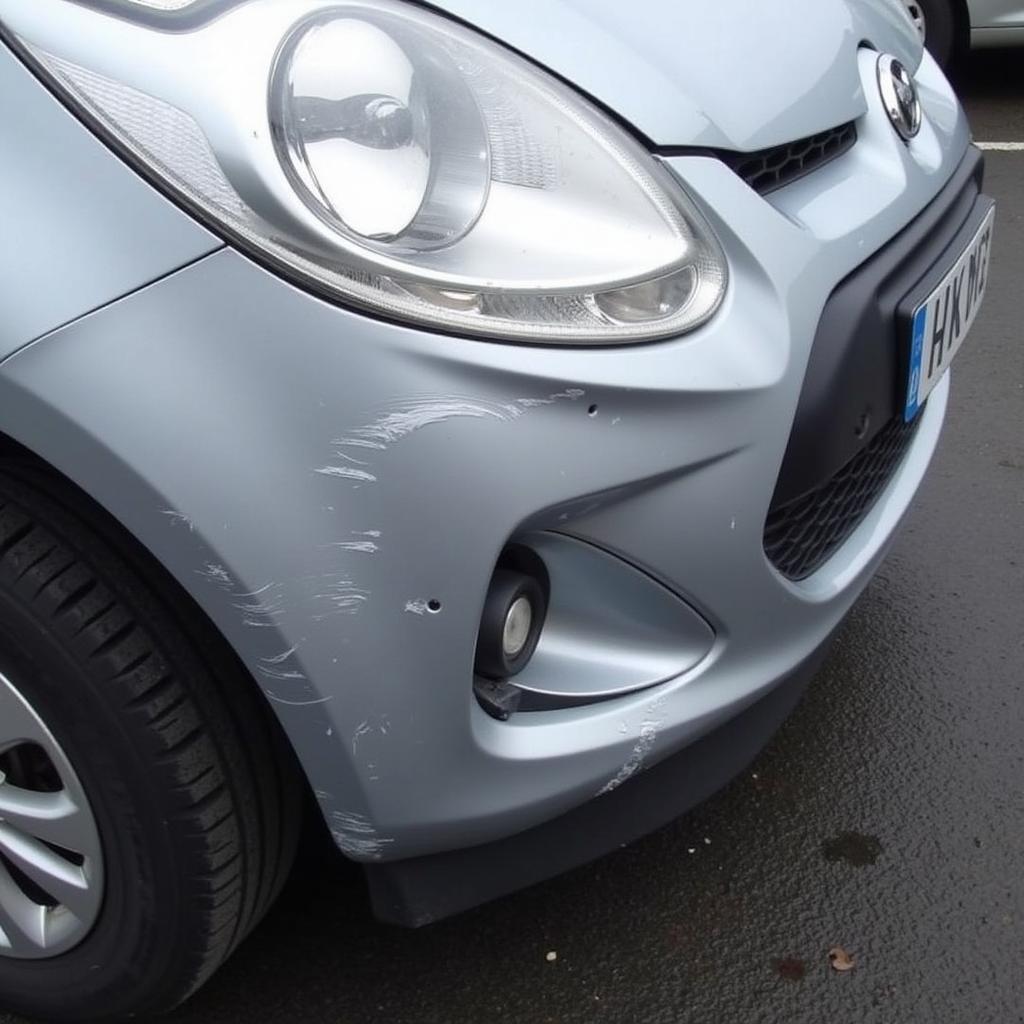 Car with Accident Damage in Pontypridd