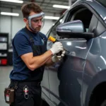 Dent Removal Process in Preston Car Body Repair Shop