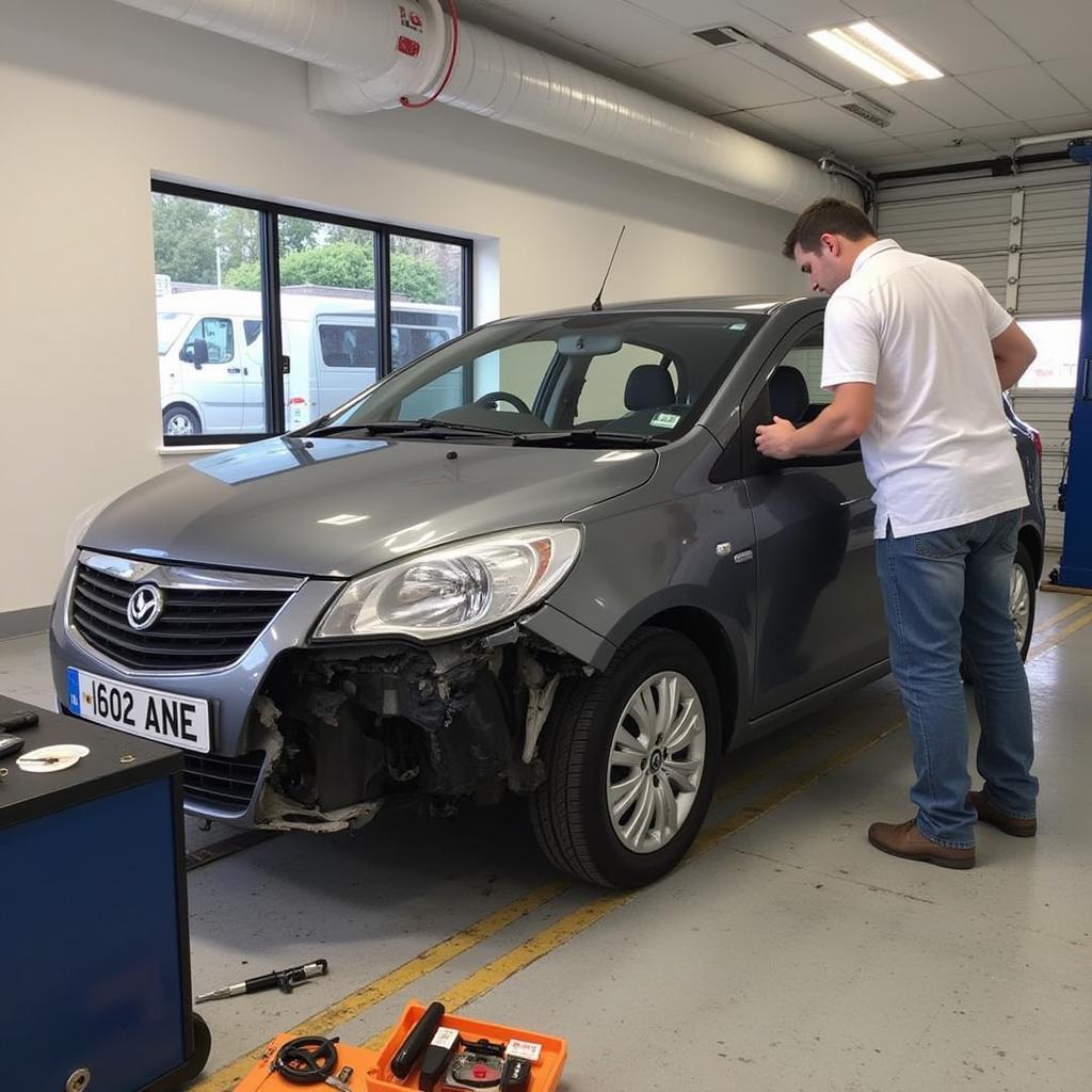 Car Body Repair Process in a Newtownabbey Workshop