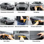 Car Body Repair Process Stages