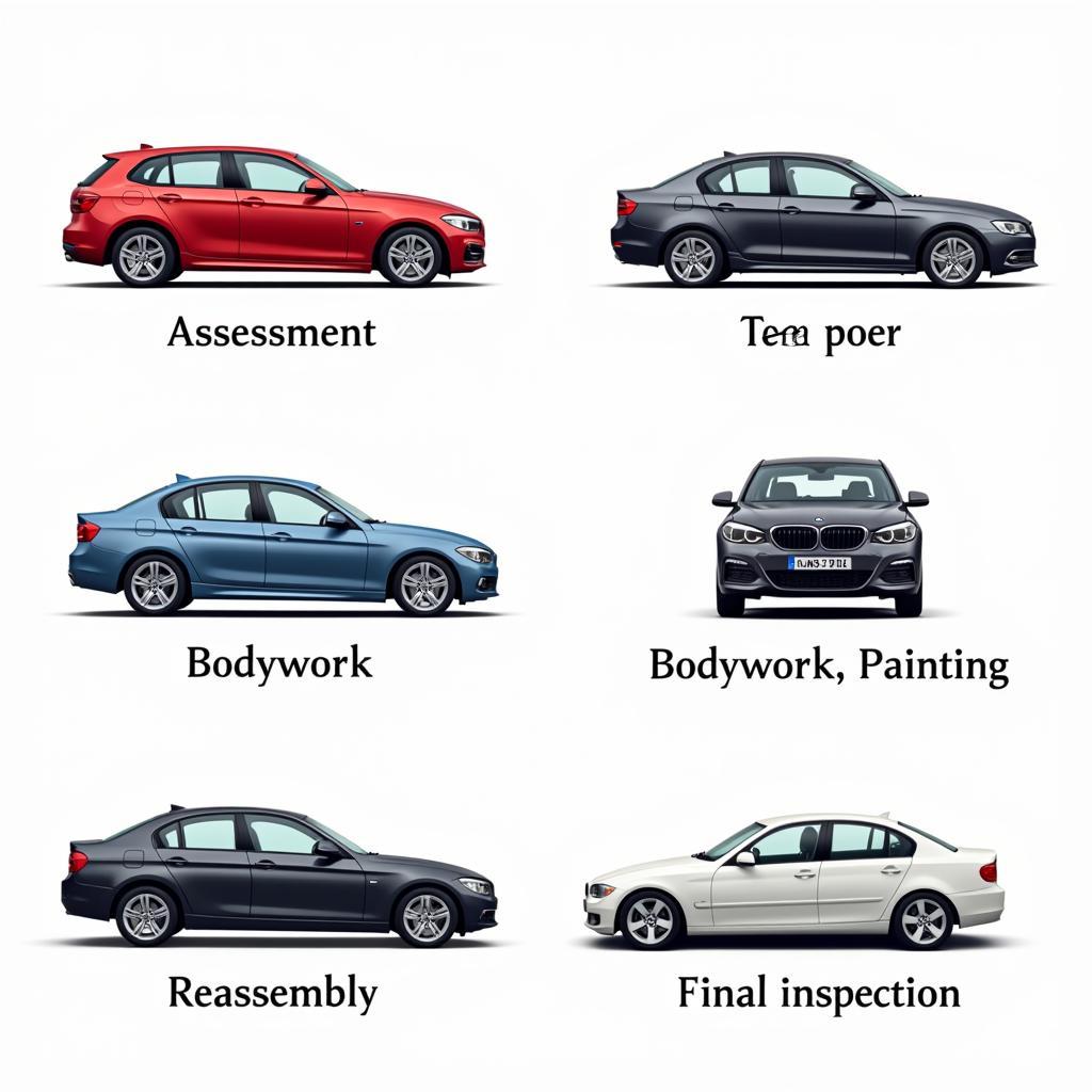 Car Body Repair Process Stages