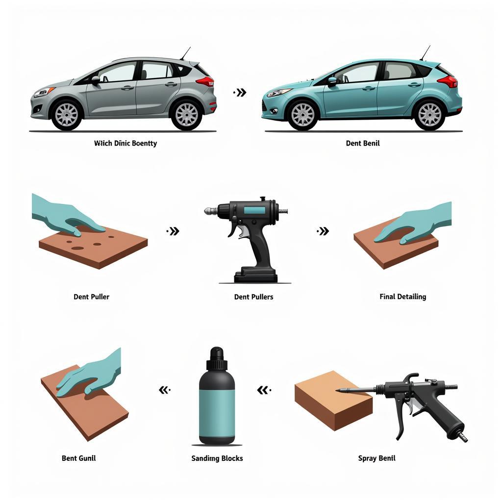 Car Body Repair Process Stages