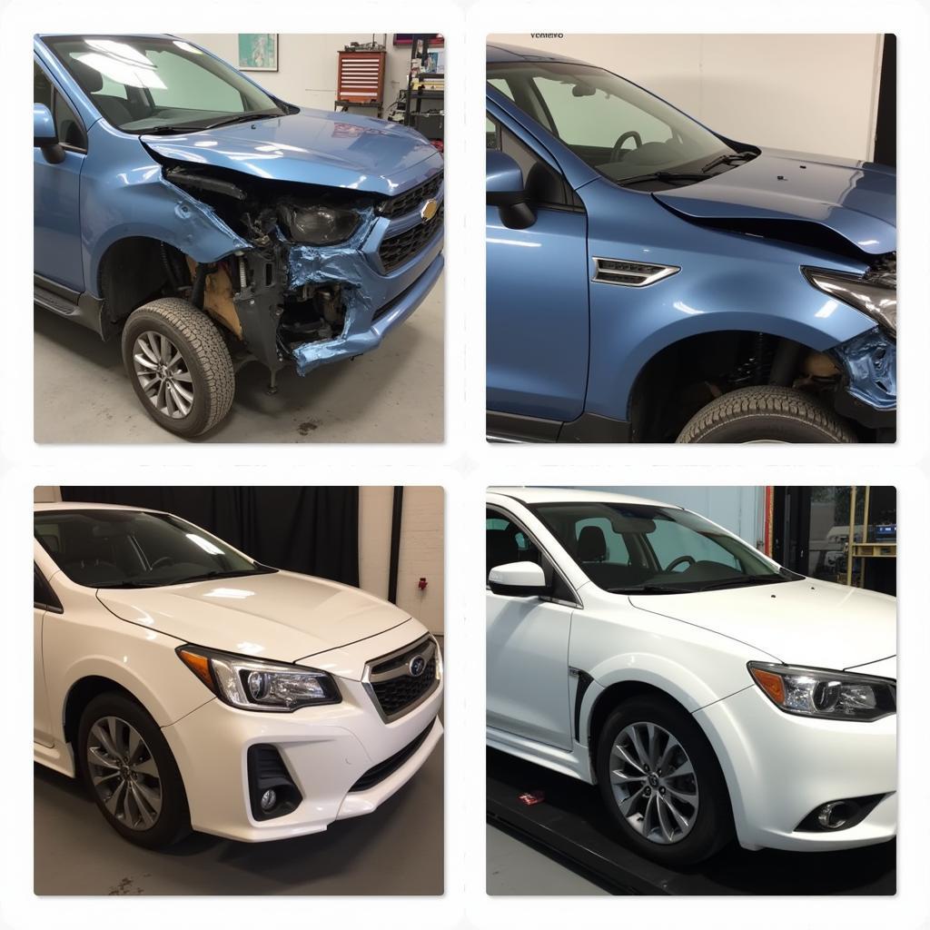 Car Body Repair Process Stages