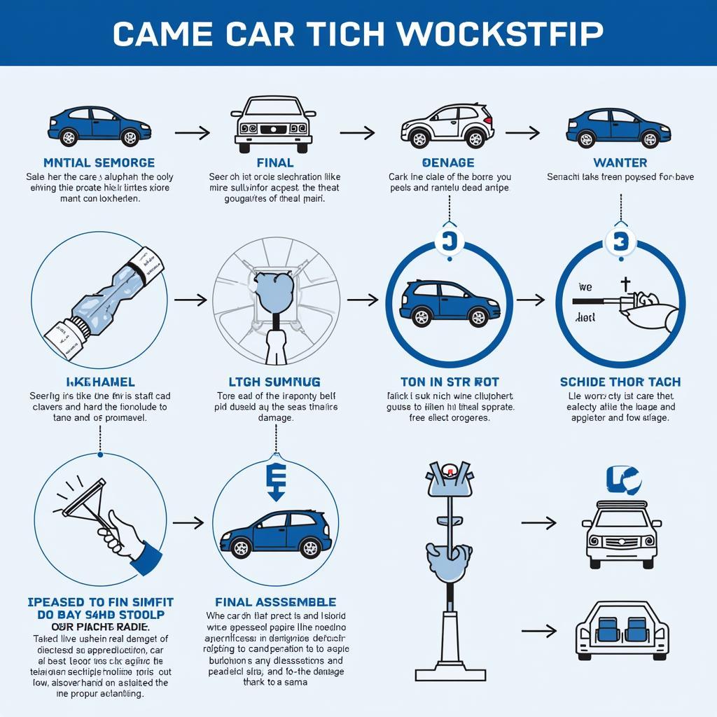 The steps involved in car body repair