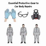 Essential Protective Gear for Car Body Repair: Respirator, Gloves, Goggles