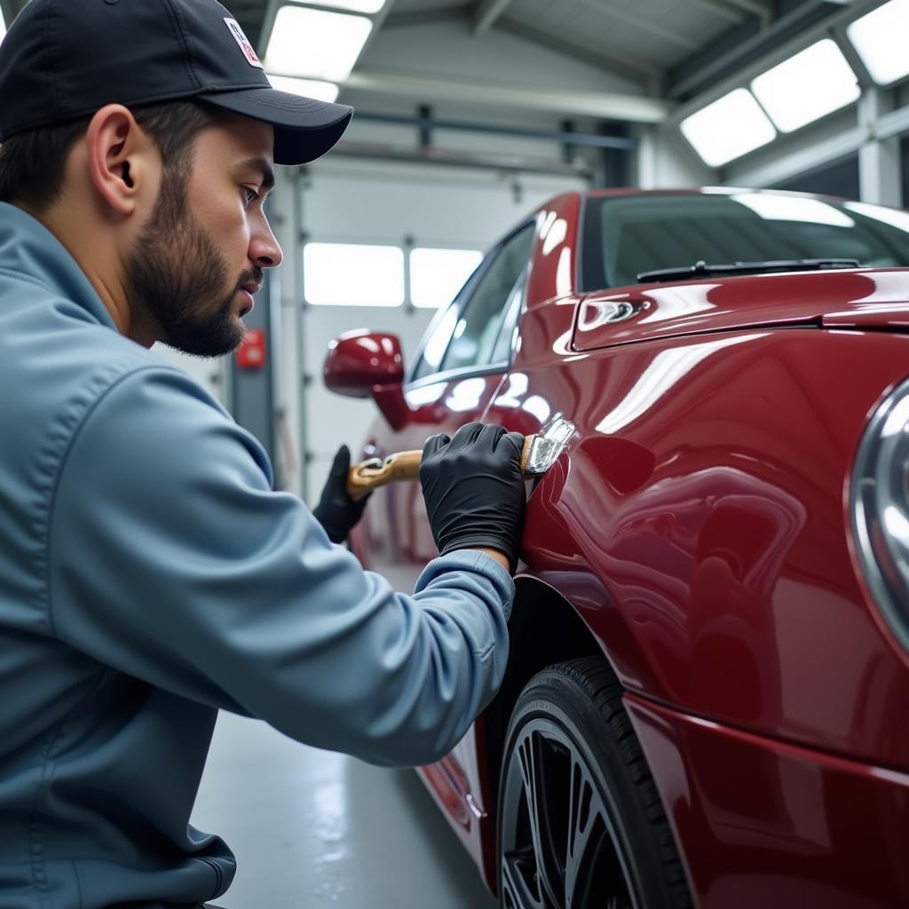 Car Body Repair in Putney: The Painting Process