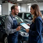 Asking Questions at a Car Body Repair Shop Near Bridge Road