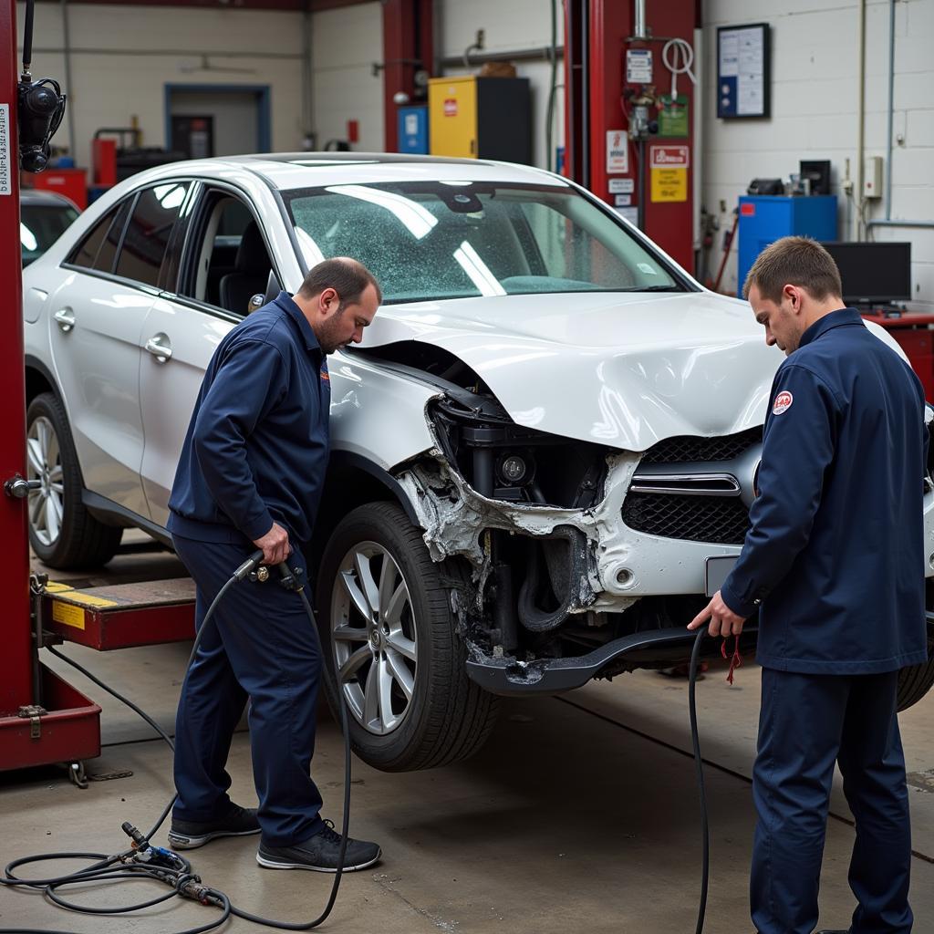 Collision Repair in a Romiley Body Shop