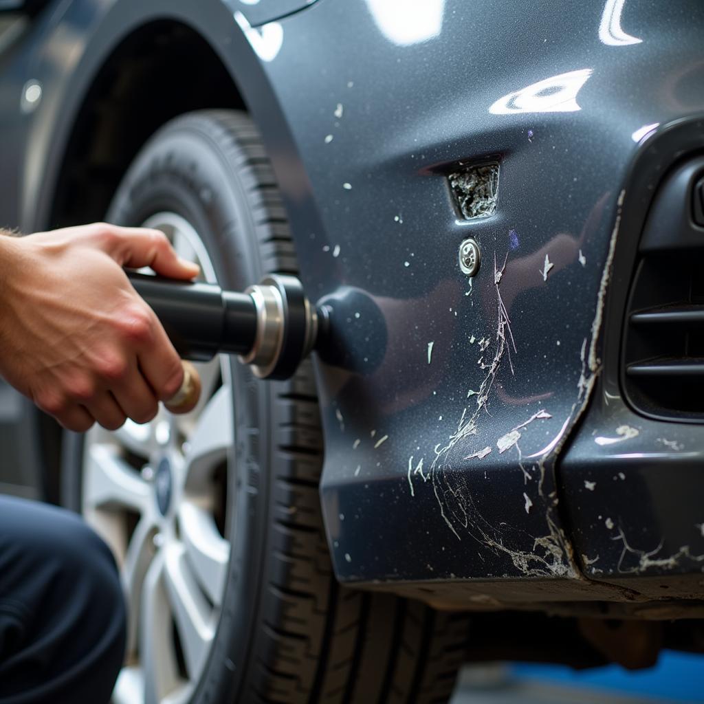 Assessing car body damage in Scunthorpe