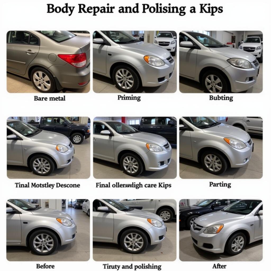 Car Body Repair Shine Process