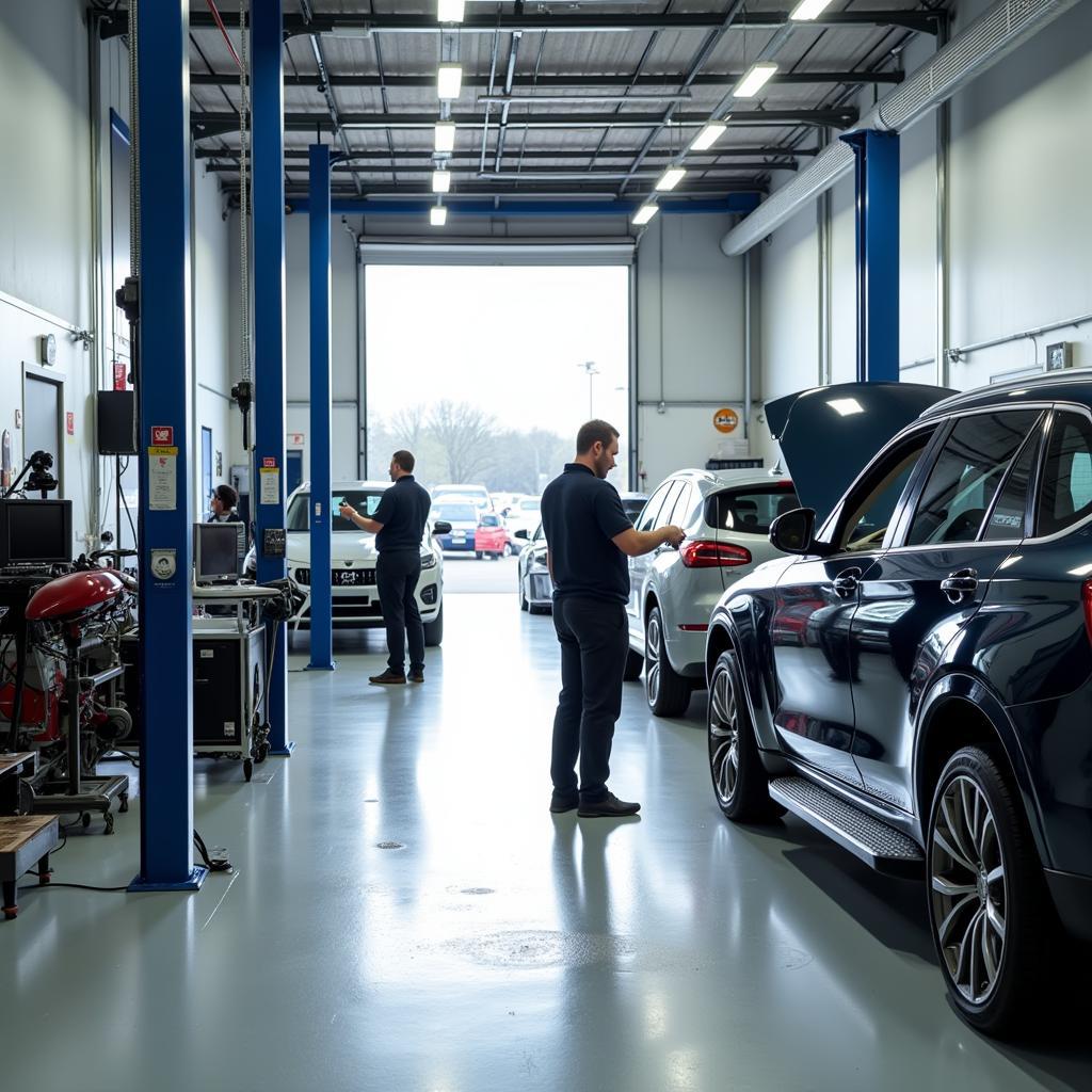 Modern Car Body Repair Shop in Bamber Bridge