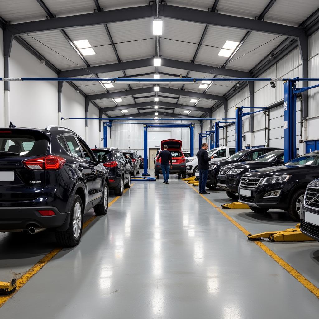 Modern Car Body Repair Shop in Bovey Tracey