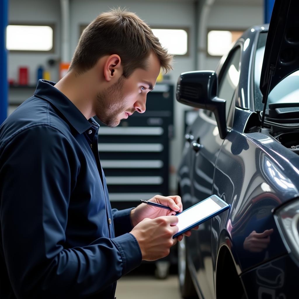 Car Body Repair Shop Inspection in Braintree