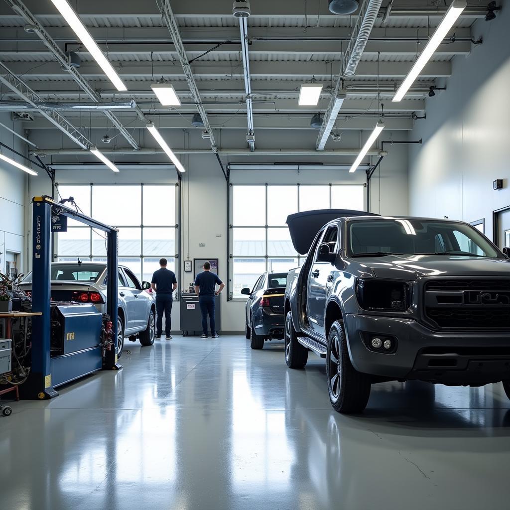 Modern Car Body Repair Shop in Burton