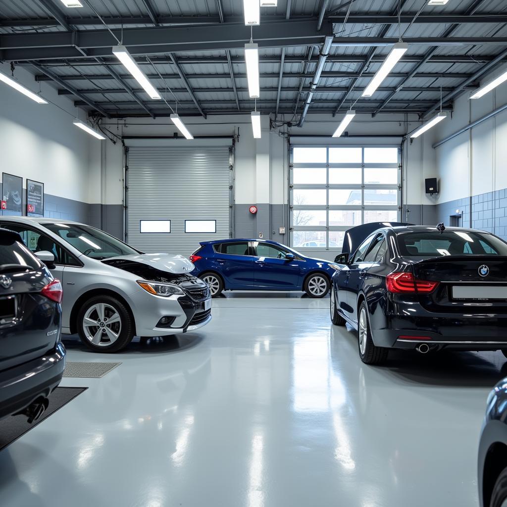 Modern Car Body Repair Shop Facility in Dewsbury