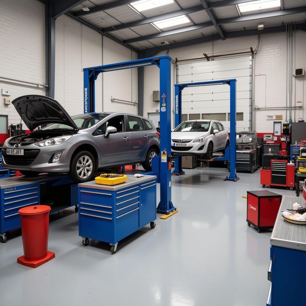 Modern Car Body Repair Shop in Kirkby Liverpool