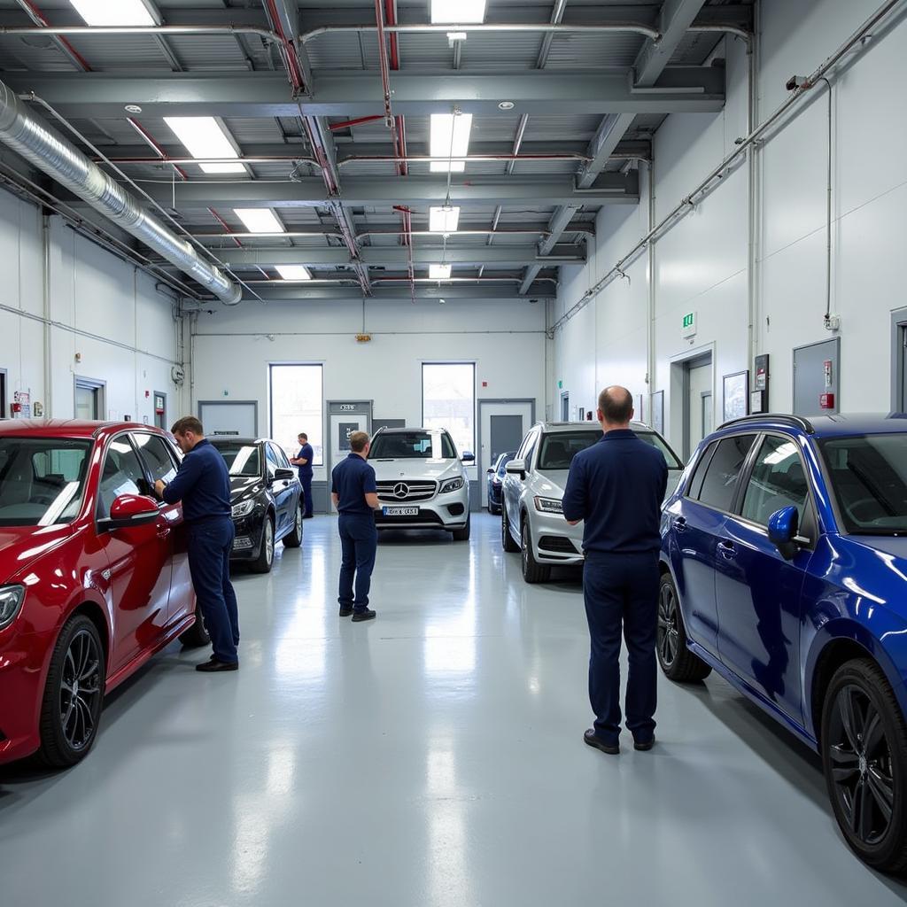 Modern Car Body Repair Shop in Market Harborough