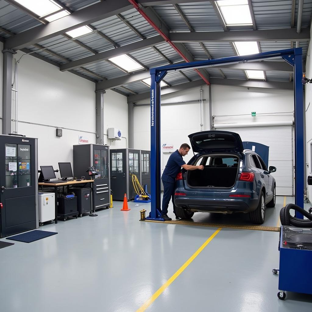 Modern Car Body Repair Shop in Poulton-le-Fylde