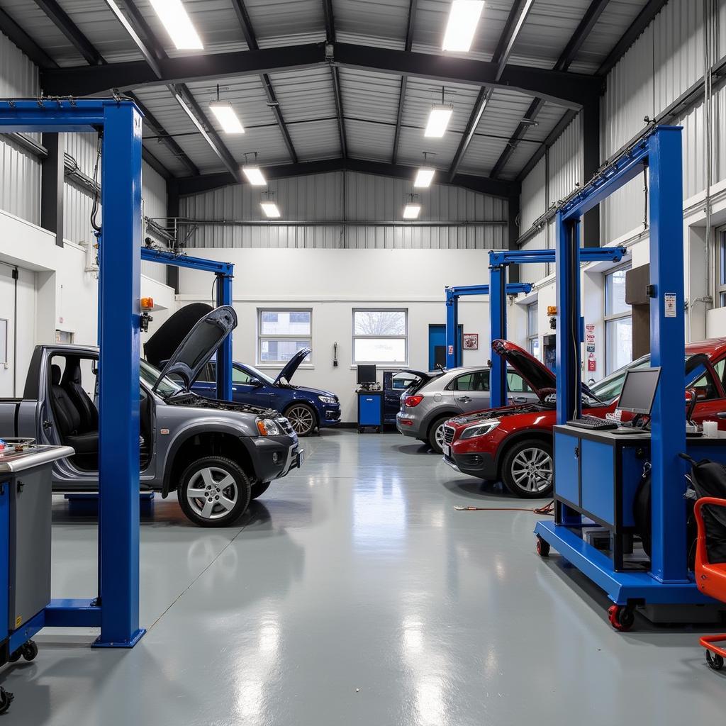 Modern Car Body Repair Equipment in Ruddington