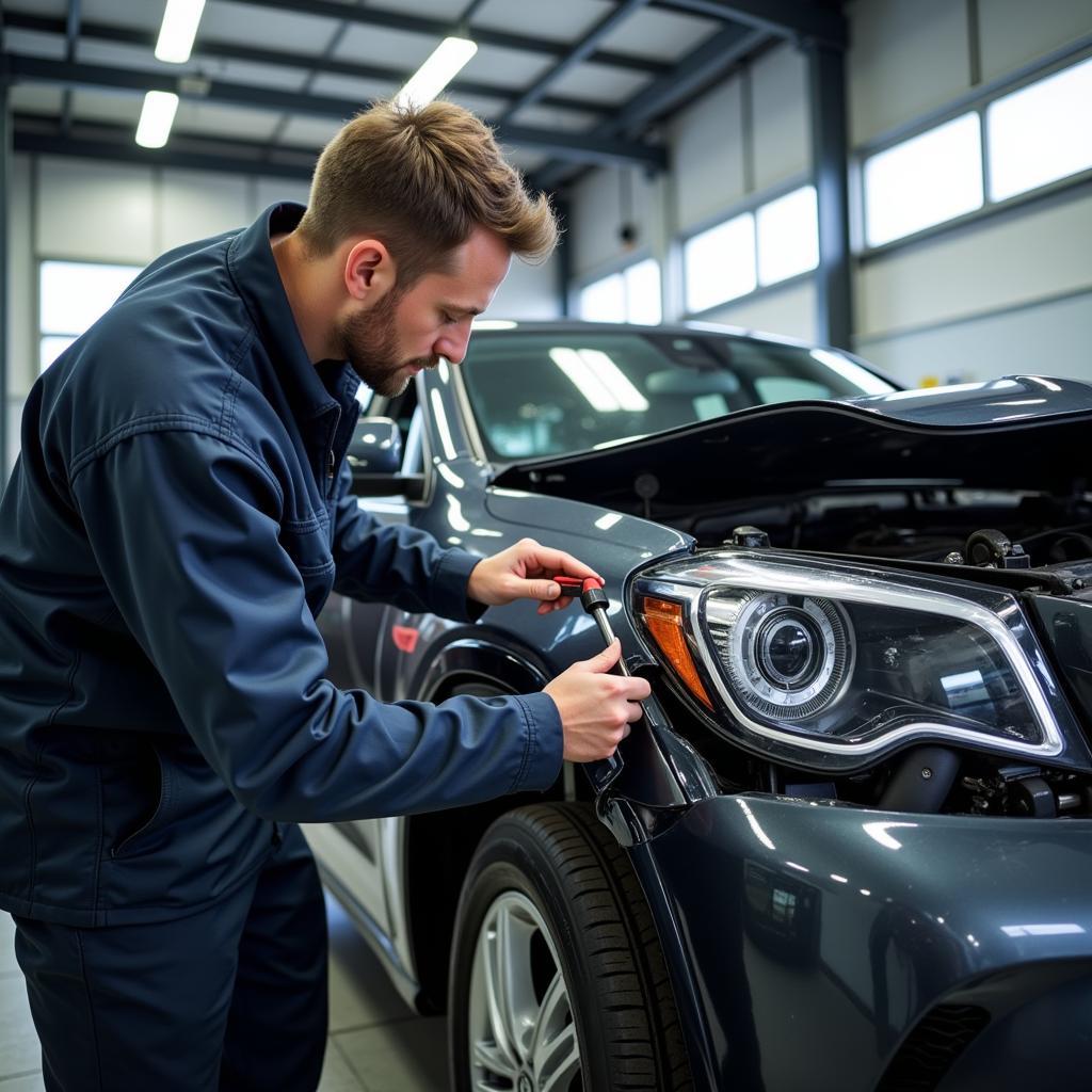 Car Body Repair Shop in Stirling Inspection Process