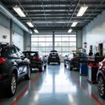 Car Body Repair Shop Interior Surrey