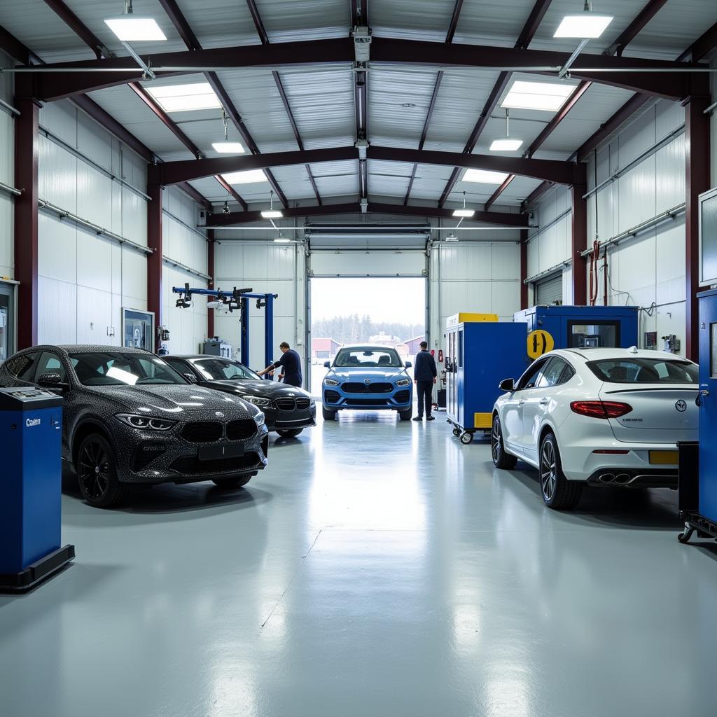 Modern Car Body Repair Shop in Tameside