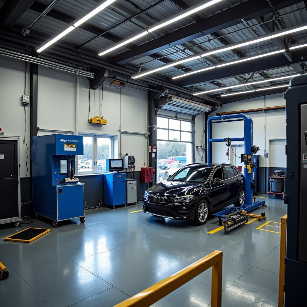 Modern Car Body Repair Shop Equipment in Widnes