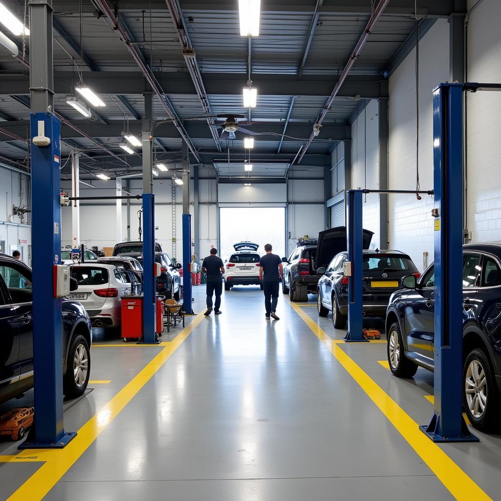 Modern and well-equipped car body repair shop in Dumfries