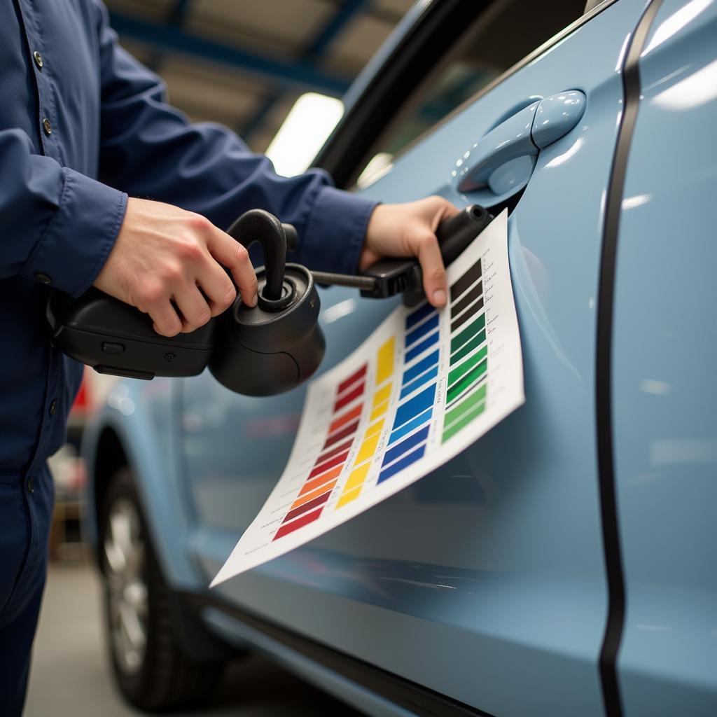 Precise paint matching for car body repair in South Birmingham