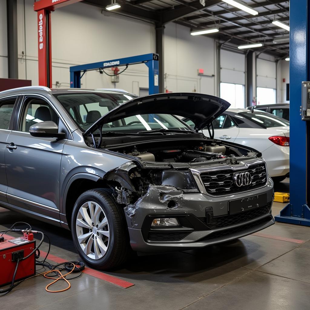 Car body repair in Spalding for major collision damage