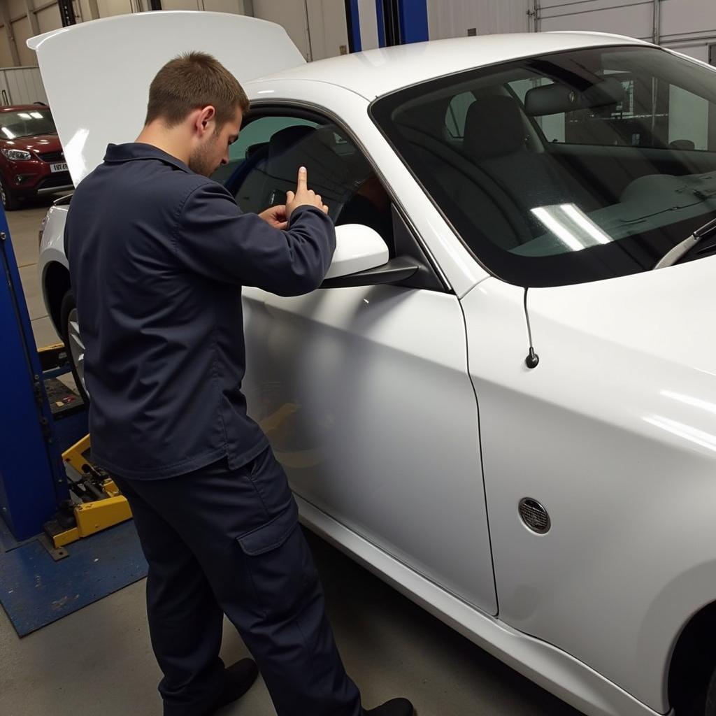 Final Inspection of a Repaired Car in St Philips Bristol