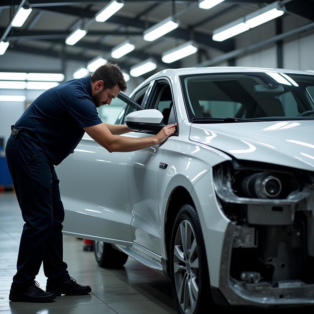 Final Inspection After Car Body Repair in Tadley