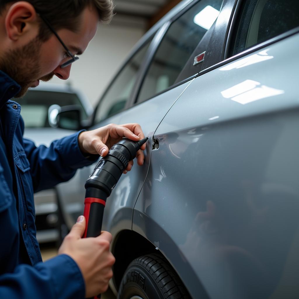 Car Body Repair in Telford: Dent Removal Process