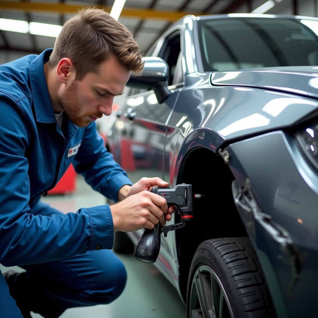 Car Body Repair Damage Assessment in Thuruxton