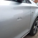 Example of a dent on a car body in Widnes