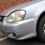 Damaged Bumper on a Car in Worcester