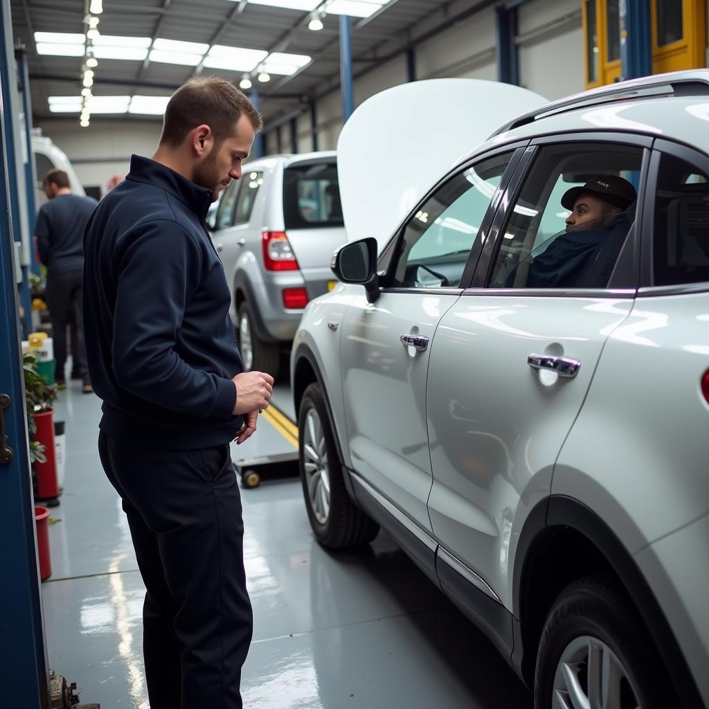 Car Body Repair Inspection in Wrexham