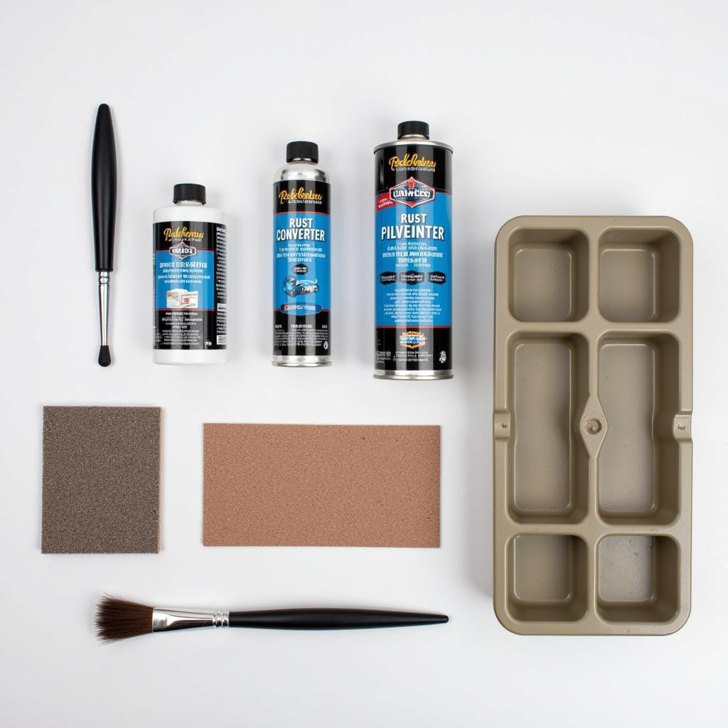 Car Body Rust Repair Kit Contents for Frost