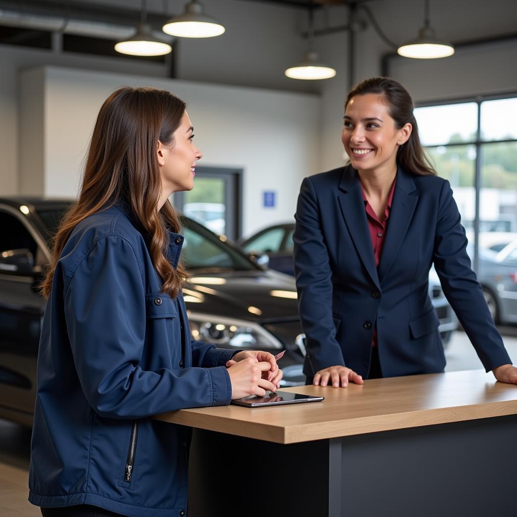 Customer Service at Car Body Shop in West St Glasgow