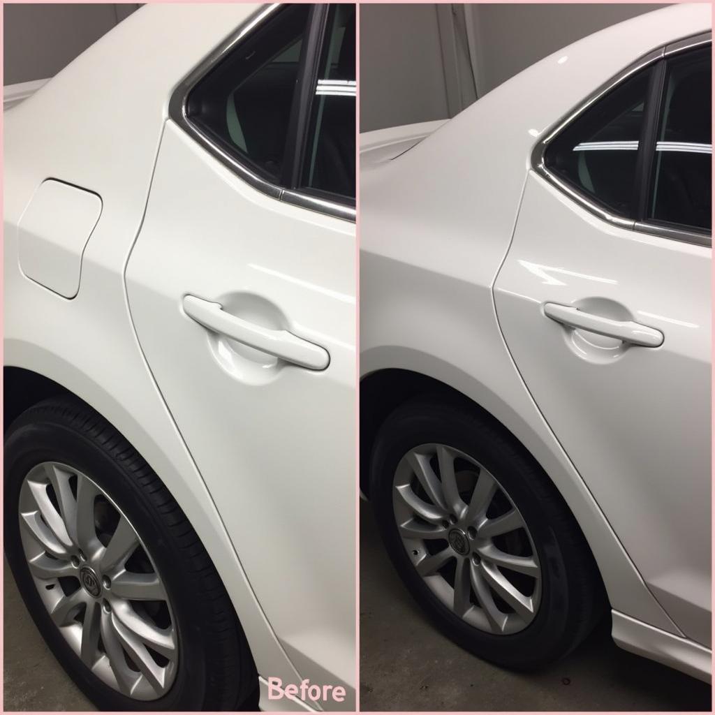 Car Body Spray Repair Before and After