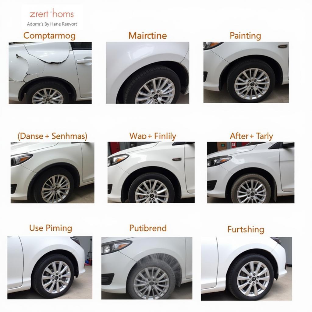 Car Body Spray Repair Process